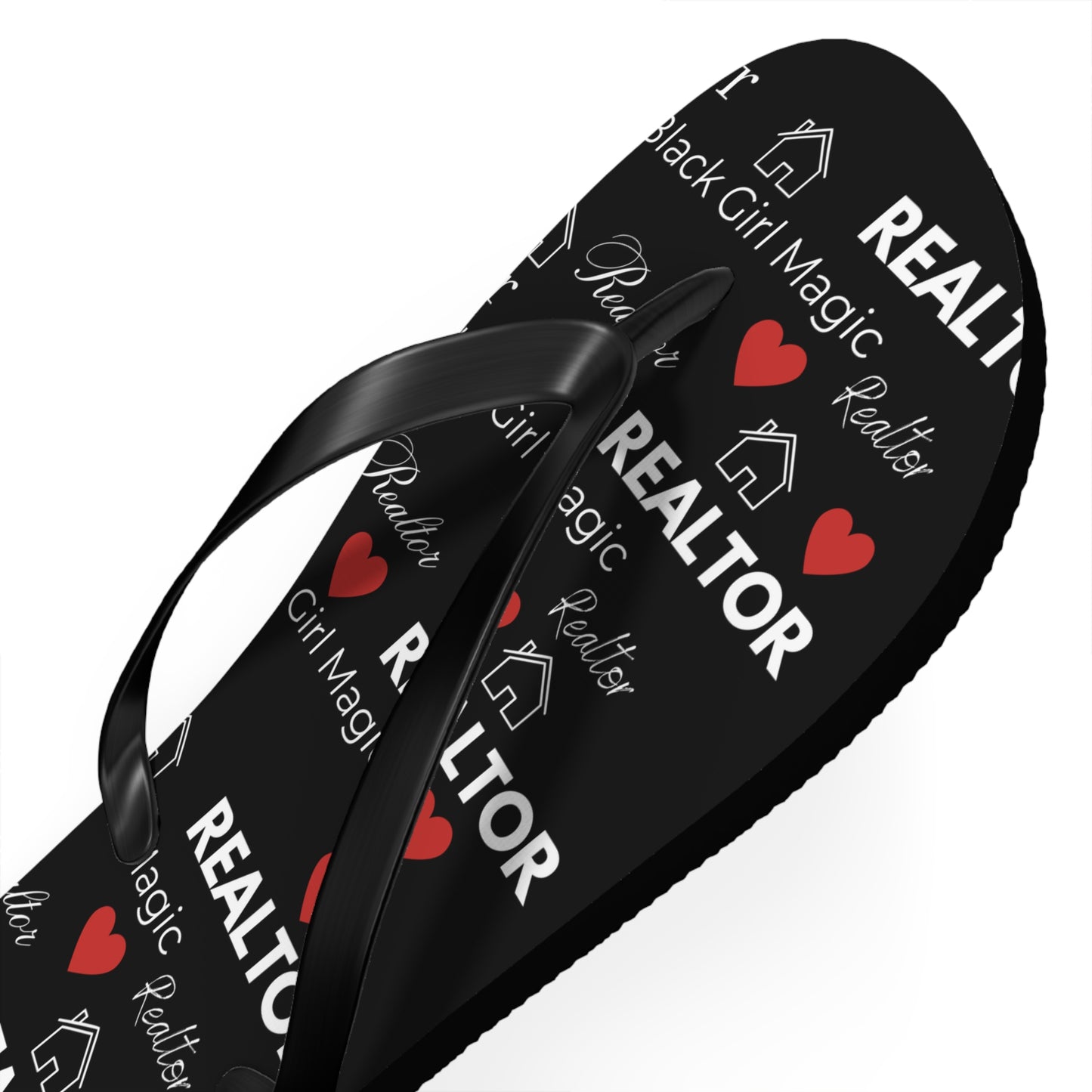 Black Girl Magic Realtor Flip Flops