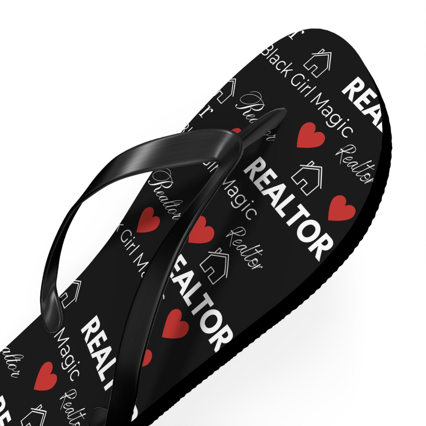 Black Girl Magic Realtor Flip Flops