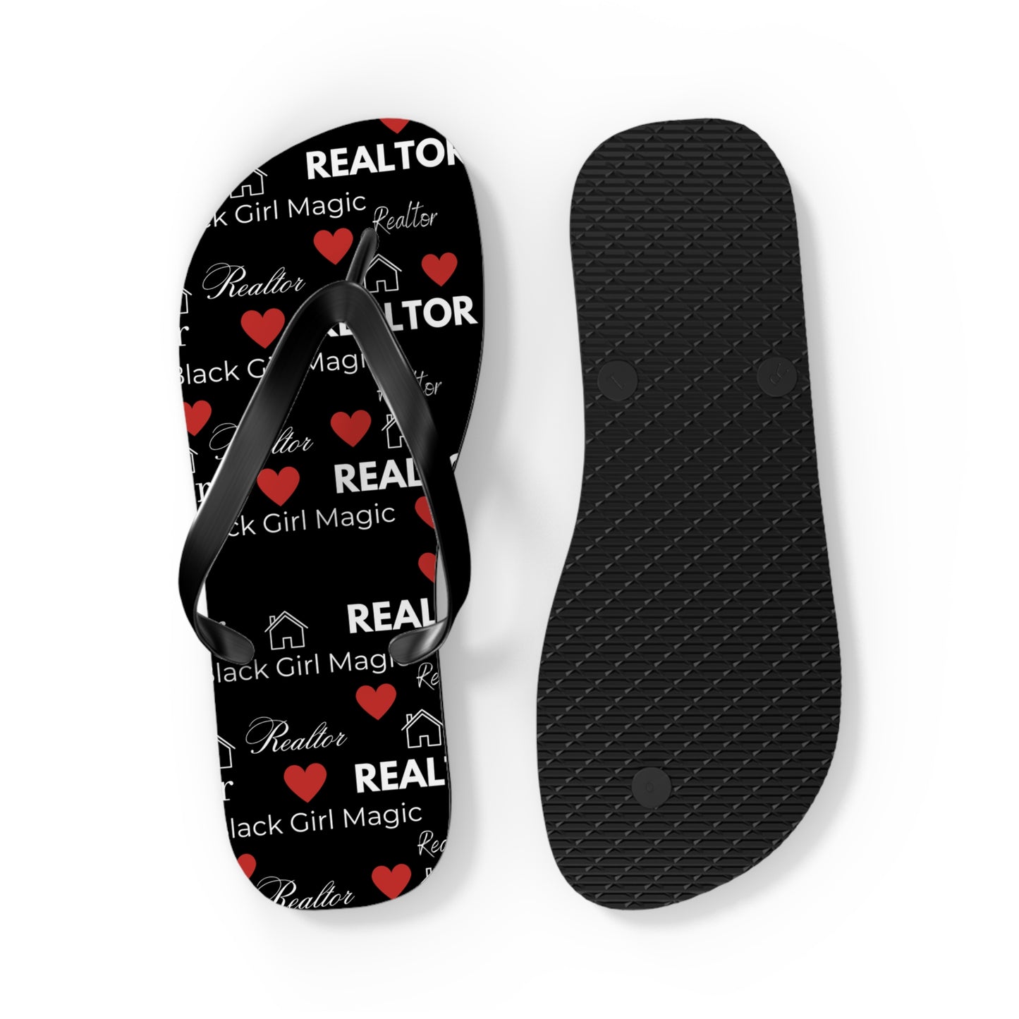 Black Girl Magic Realtor Flip Flops