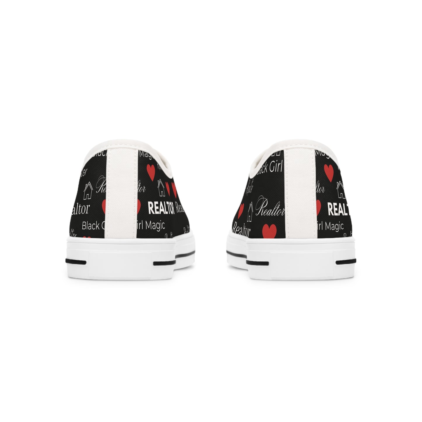 Black Girl Magic Realtor Women's Low Top Sneakers