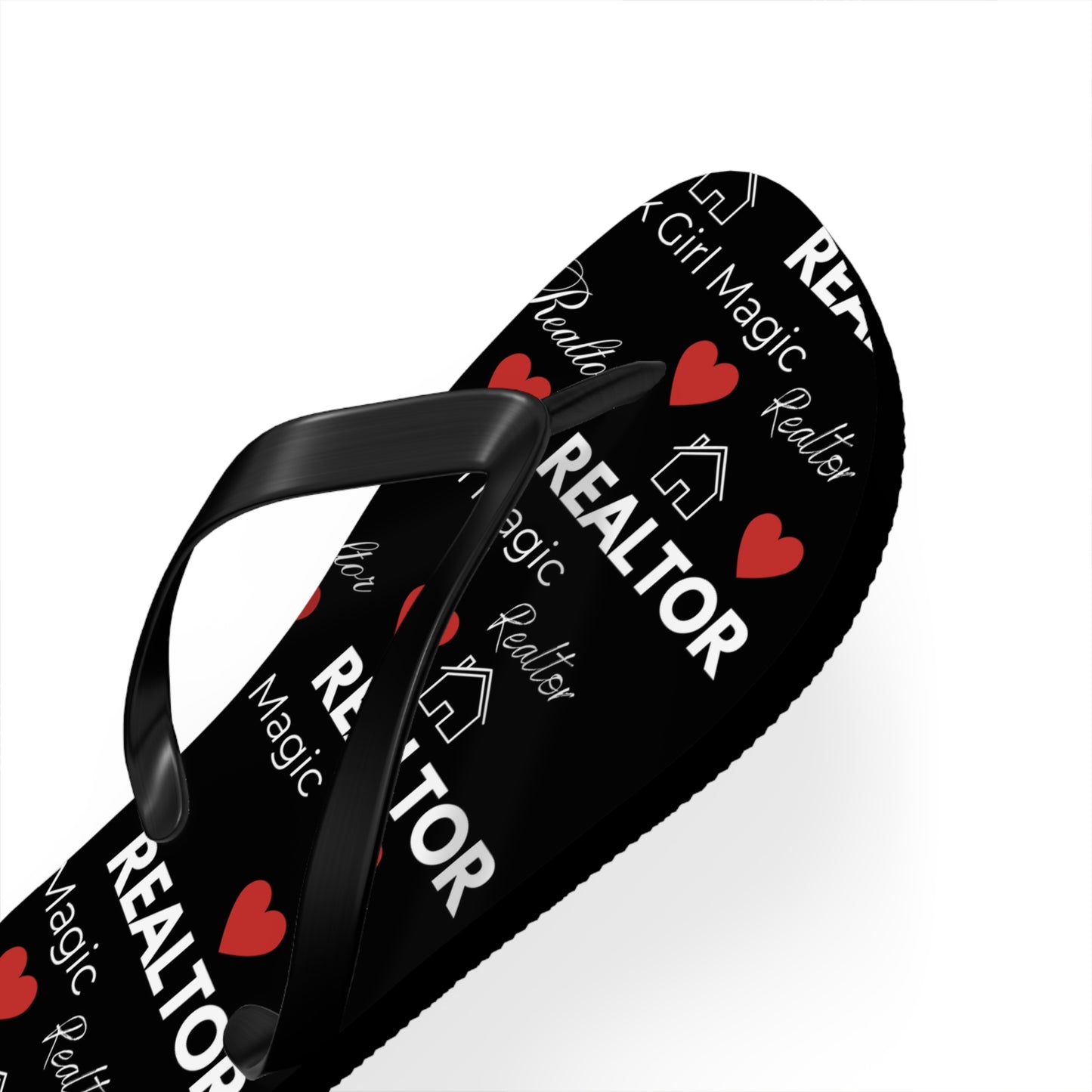 Black Girl Magic Realtor Flip Flops