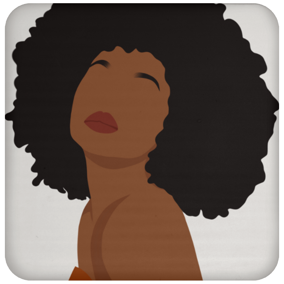 Cocoa Brown Beauty Coaster